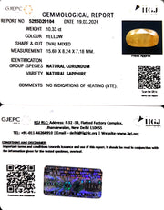 10.33/CT Natural Ceylonese Pukhraj with Govt Lab Certificate-6771